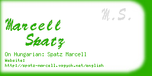 marcell spatz business card